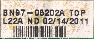 MAIN PARA TV SAMSUNG / NUMERO DE PARTE BN94-04355A / BN41-01622A / BN97-05202A / BN9404355A / SUSTITUTA BN94-04355J / PANEL LTJ460HQ01-J / MODELO UN46D7000LFXZA H301	 - Imagen 3